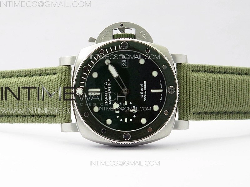 PAM1287 Y VSF 1:1 Best Edition Green Dial on Green Leather Strap P.900 Super Clone